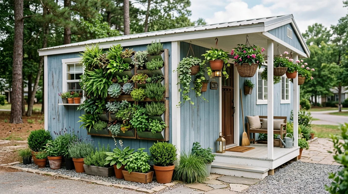 Small Porch Landscape Upgrade